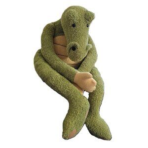 Manhattan Toy Terry Cloth Alligator Plush Stuff Animal Crocodile Floppy Big 25"